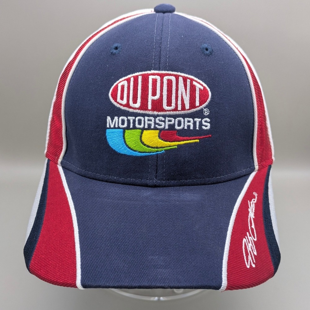 Chase Authentics Jeff Gordon DuPont Motorsports NASCAR Hat Navy Blue Red 24